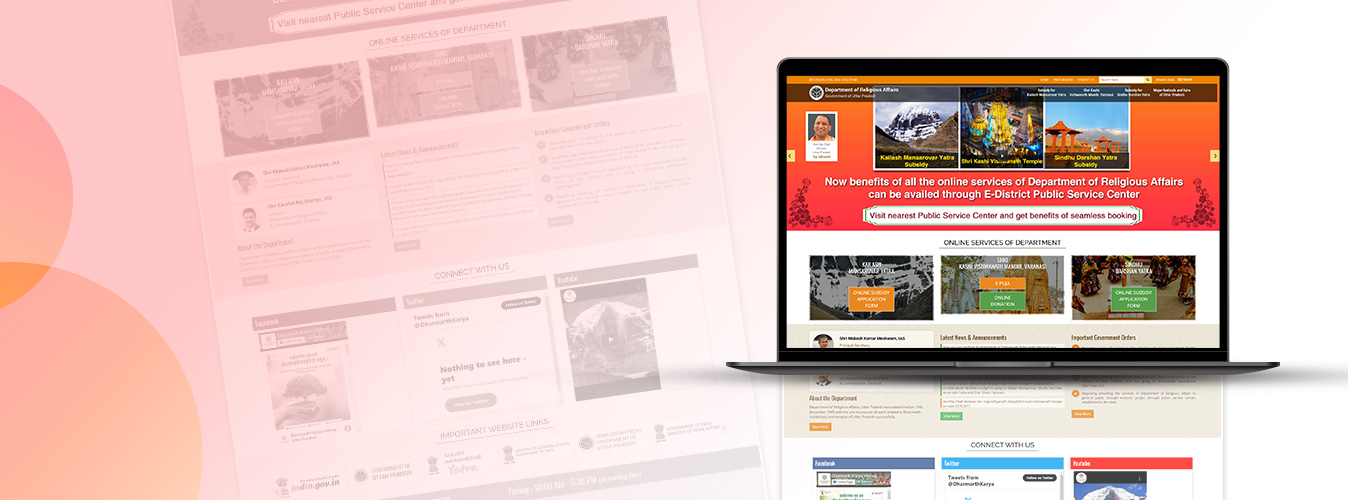 Omninet intricately crafted the Integrated Temple Information System for the Dept of Religious Affairs, UP to offer a seamless online platform for people to discover and connect with the diverse array of temples, religious information, events, and cultural heritage within Uttar Pradesh. Explore the gateway to the soulful essence of faith and devotion.