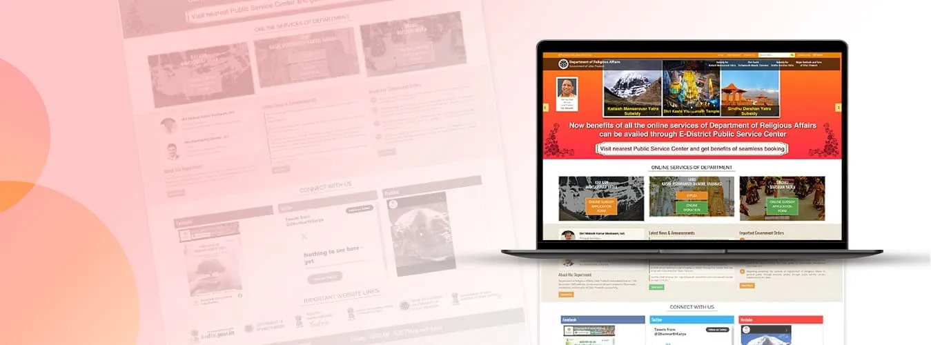 Omninet intricately crafted the Integrated Temple Information System for the Dept of Religious Affairs, UP to offer a seamless online platform for people to discover and connect with the diverse array of temples, religious information, events, and cultural heritage within Uttar Pradesh. Explore the gateway to the soulful essence of faith and devotion.